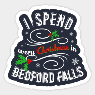 Christmas in Bedford Falls Sticker